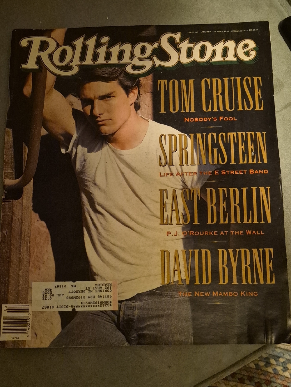 the Rolling Stones Vintage Cover with White Tee and Blue Jeans